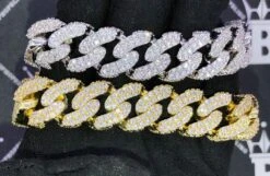 17MM 3D Cuban Link VVS Iced Out Hip Hop Bracelet -Jewelry Sales Store 17mm 3d cuban link vvs iced out hip hop bracelet hiphopbling 269428