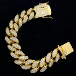 20MM Miami Cuban Link Hip Hop Bling Bling Bracelet -Jewelry Sales Store 20mm miami cuban link hip hop bling bling bracelet yellow gold 8 hiphopbling 623124