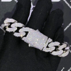 3D Cuban Moissanite Bracelet Iced Out 18MM .925 Sterling Silver 6 3D Cuban Moissanite Bracelet Iced Out 18MM .925 Sterling Silver -Jewelry Sales Store 3d cuban moissanite bracelet iced out 18mm 925 sterling silver hiphopbling 626946