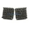 3D Square Black CZ Bling Bling Earrings