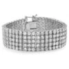 5 Row Lab Made 316L Stainless Steel Bracelet