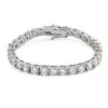 .925 Silver 6MM CZ 1 Row Bling Tennis Bracelet