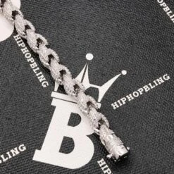 .925 Silver 8MM French Rope CZ Bling Bling Bracelet -Jewelry Sales Store 925 silver 8mm french rope cz bling bling bracelet hiphopbling 623349