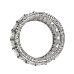 .925 Silver Bling Bling Royal 360 Eternity Band Rhodium CZ Ring 7 .925 Silver Bling Bling Royal 360 Eternity Band Rhodium CZ Ring -Jewelry Sales Store 925 silver bling bling royal 360 eternity band rhodium cz ring 7 hiphopbling 853558