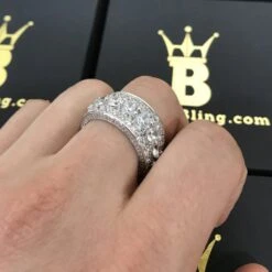 .925 Silver Bling Bling Royal 360 Eternity Band Rhodium CZ Ring 9 .925 Silver Bling Bling Royal 360 Eternity Band Rhodium CZ Ring -Jewelry Sales Store 925 silver bling bling royal 360 eternity band rhodium cz ring hiphopbling 705268