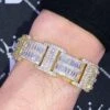 Baguette Bar Link Custom VVS Iced Out Hip Hop Bracelet