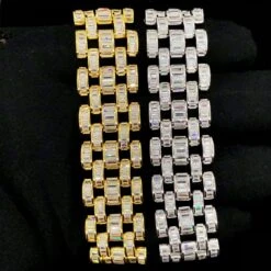 Baguette Jubilee CZ Iced Out Hip Hop Bling Bracelet 9 Baguette Jubilee CZ Iced Out Hip Hop Bling Bracelet -Jewelry Sales Store baguette jubilee cz iced out hip hop bling bracelet hiphopbling 121192