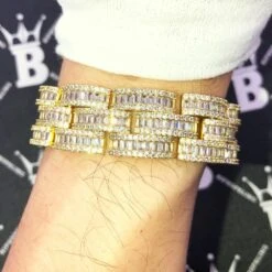 Baguette Jubilee VVS Iced Out Hip Hop Bracelet 11 Baguette Jubilee VVS Iced Out Hip Hop Bracelet -Jewelry Sales Store baguette jubilee vvs iced out hip hop bracelet hiphopbling 945530