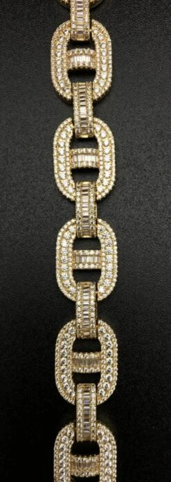 Baguette Mariner CZ Bling Bling Bracelet 8 Baguette Mariner CZ Bling Bling Bracelet -Jewelry Sales Store baguette mariner cz bling bling bracelet hiphopbling 979634