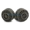 Black CZ Mega 3D Cluster Iced Out Earrings