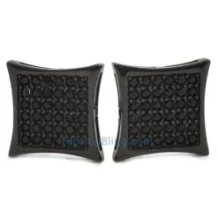 Black Kite 72 Stone CZ Bling Bling Earrings