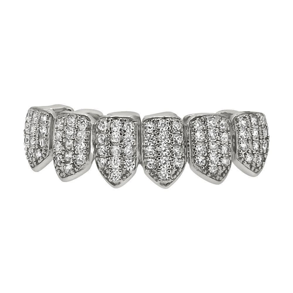 Bling Bling Grillz Silver CZ Bottom Teeth 1 Bling Bling Grillz Silver CZ Bottom Teeth