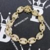 Bubble Mariner Link Iced Out Hip Hop Bracelet