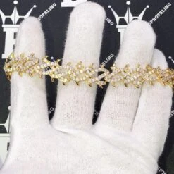 Crown Of Thorns VVS CZ Iced Out Hip Hop Bracelet -Jewelry Sales Store crown of thorns vvs cz iced out hip hop bracelet hiphopbling 818252