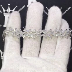 Crown Of Thorns VVS CZ Iced Out Hip Hop Bracelet -Jewelry Sales Store crown of thorns vvs cz iced out hip hop bracelet hiphopbling 927369