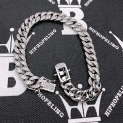 Cuban Moissanite Bracelet 8MM Iced Out .925 Sterling Silver -Jewelry Sales Store cuban moissanite bracelet 8mm iced out 925 sterling silver hiphopbling 478862