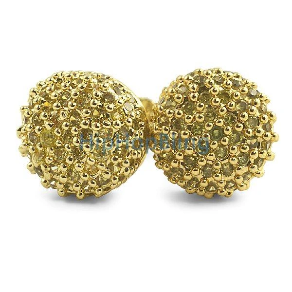 Cylinder Lemonade CZ Bling Bling Earrings 1 Cylinder Lemonade CZ Bling Bling Earrings