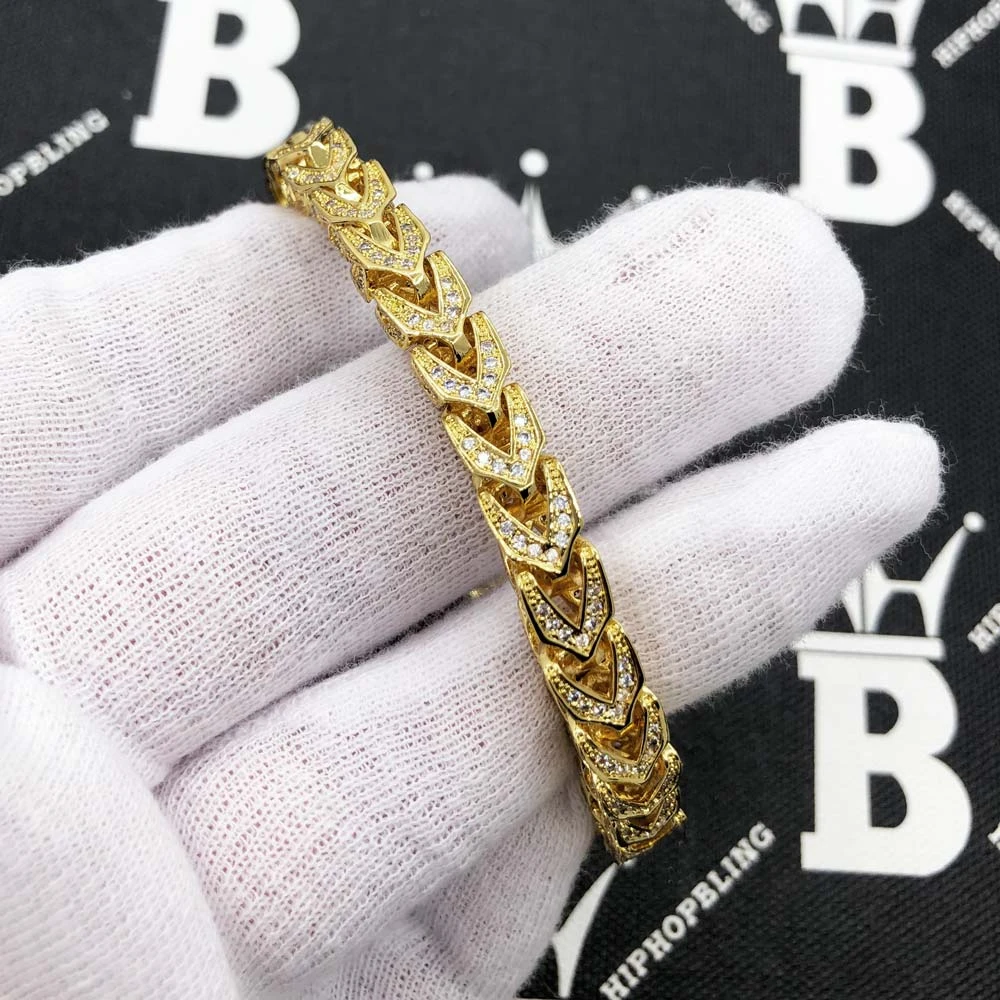 CZ Franco 8MM Bling Bling Bracelet 4 CZ Franco 8MM Bling Bling Bracelet - Image 4