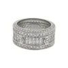 Eternity Band Flathead CZ Rhodium Bling Bling Ring