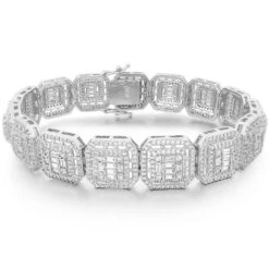 Exotic Baguette Ice Custom Bling Bling Bracelet -Jewelry Sales Store exotic baguette ice custom bling bling bracelet hiphopbling 595020