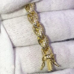 French Rope 8MM VVS CZ Iced Out Hip Hop Bracelet -Jewelry Sales Store french rope 8mm vvs cz iced out hip hop bracelet hiphopbling 820200