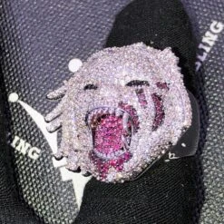 Half Man Half Beast Iced Out Hip Hop Ring -Jewelry Sales Store half man half beast iced out hip hop ring hiphopbling 484464