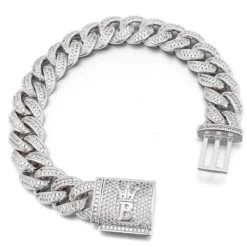 Hip Hop Bling 15MM Cuban Iced Bracelet -Jewelry Sales Store hip hop bling 15mm cuban iced bracelet hiphopbling 768888