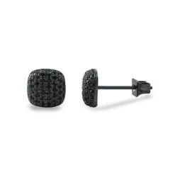 Icey Black Bling Bling Micro Pave CZ Earrings