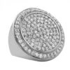 Mega Circles Of Ice CZ Bling Bling Ring