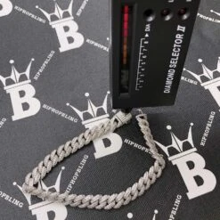 Moissanite 2 Row Cuban Link Iced Out Bracelet 9MM .925 Sterling Silver -Jewelry Sales Store moissanite 2 row cuban link iced out bracelet 9mm 925 sterling silver hiphopbling 109590