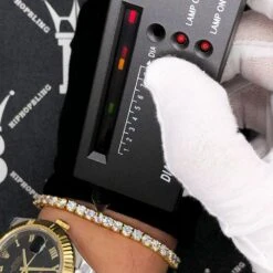 Moissanite VVS D Ideal Cut Tennis Bracelet In .925 Silver -Jewelry Sales Store moissanite vvs d ideal cut tennis bracelet in 925 silver 4mm 8 yellow gold hiphopbling 498237