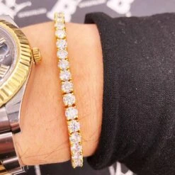 Moissanite VVS D Ideal Cut Tennis Bracelet In .925 Silver -Jewelry Sales Store moissanite vvs d ideal cut tennis bracelet in 925 silver hiphopbling 319186