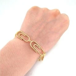 Paper Clip Link CZ Bling Bling Bracelet 6 Paper Clip Link CZ Bling Bling Bracelet -Jewelry Sales Store paper clip link cz bling bling bracelet hiphopbling 365595