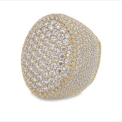 Pave Oval Iced Out VVS Moissanite Ring .925 Sterling Silver -Jewelry Sales Store pave oval iced out vvs moissanite ring 925 sterling silver hiphopbling 250894