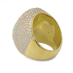 Pave Oval Iced Out VVS Moissanite Ring .925 Sterling Silver -Jewelry Sales Store pave oval iced out vvs moissanite ring 925 sterling silver hiphopbling 694057