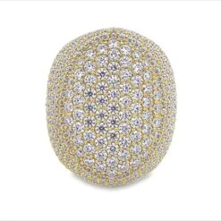 Pave Oval Iced Out VVS Moissanite Ring .925 Sterling Silver -Jewelry Sales Store pave oval iced out vvs moissanite ring 925 sterling silver hiphopbling 780434