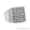 Pimp Stainless Steel Bling Bling Ring