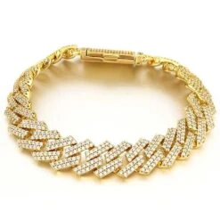 Sharp Cuban 14MM Bling Bling Bracelet -Jewelry Sales Store sharp cuban 14mm bling bling bracelet hiphopbling 923562