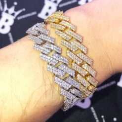 Sharp Cuban Link Hip Hop Bling Bling 14MM Bracelet -Jewelry Sales Store sharp cuban link hip hop bling bling 14mm bracelet hiphopbling 611764