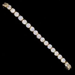 Stainless Steel VVS Iced Out Tennis Bracelet -Jewelry Sales Store stainless steel vvs iced out tennis bracelet 4mm yellow gold hiphopbling 711616