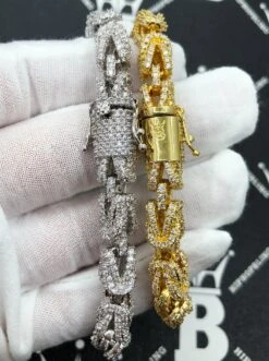 Turkish 3D Link Hip Hop Bling Bling Bracelet -Jewelry Sales Store turkish 3d link hip hop bling bling bracelet hiphopbling 744006