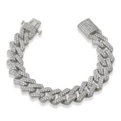 Turkish Cuban 14MM Wide CZ Bling Bling Bracelet -Jewelry Sales Store turkish cuban 14mm wide cz bling bling bracelet hiphopbling 523447