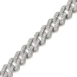 Turkish Cuban 14MM Wide CZ Bling Bling Bracelet -Jewelry Sales Store turkish cuban 14mm wide cz bling bling bracelet white gold 8 hiphopbling 175669