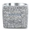 XL Mega Icey CZ Micro Pave Bling Bling Ring