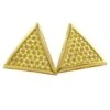 Xl Triangle Lemonade CZ Bling Bling Earrings