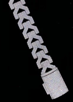 Y-Link CZ Iced Out Hip Hop Bling Bracelet -Jewelry Sales Store y link cz iced out hip hop bling bracelet white gold 7 hiphopbling 744044